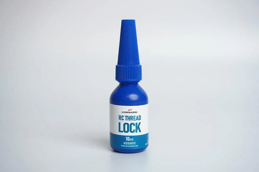 Koswork RC Thread Lock 10ml KOS50111 bottle, blue cap, for RC car accessories